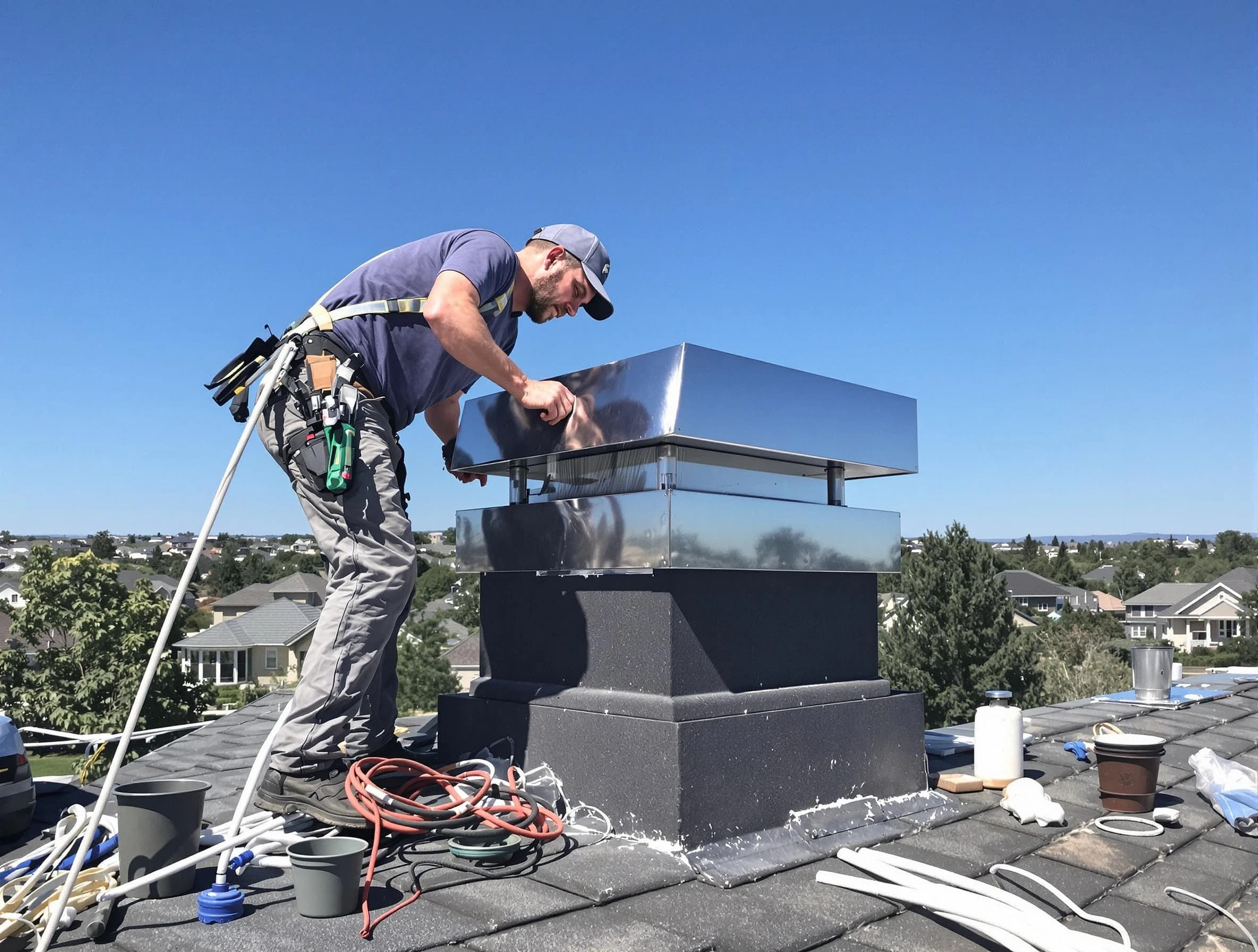 Chimney Cap Services service in Billerica, MA